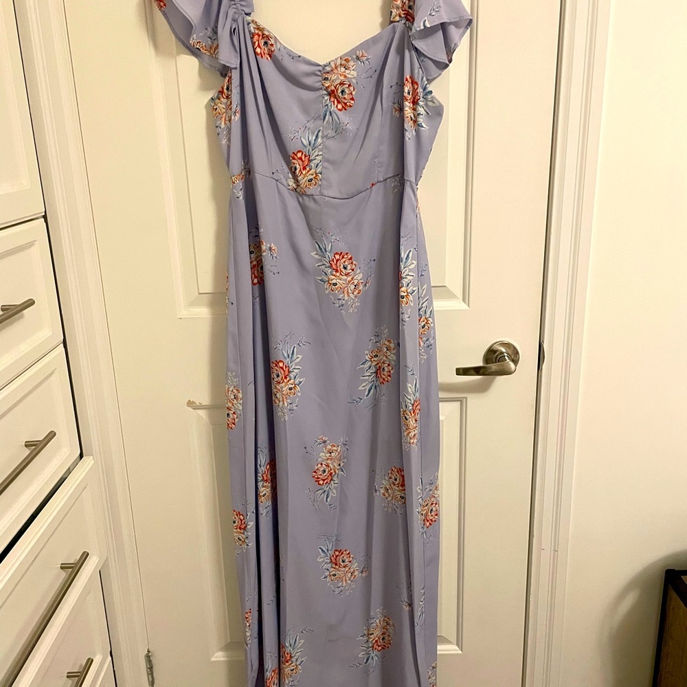 Long purple dress
